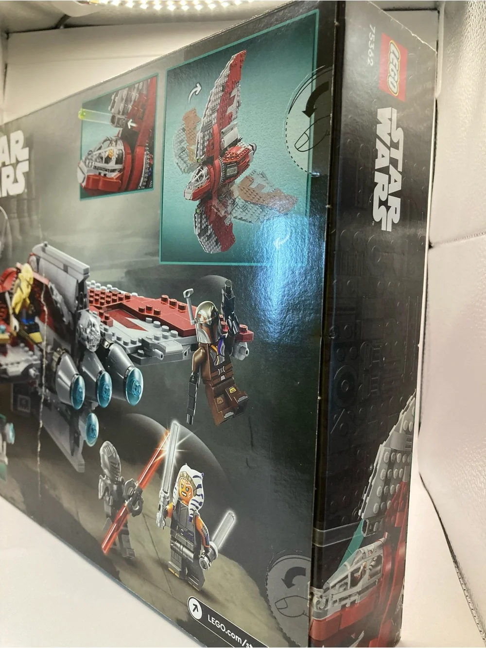 LEGO 75362 Star Wars Red and Gray Ahsoka Tano T-6 Shuttle Set